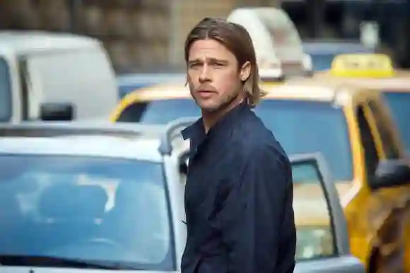 Brad Pitt en una escena de la película 'Guerra mundial Z'