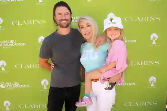 AGOURA HILLS, CALIFORNIA - OCTOBER 12: (L-R) Brandon Jenner, Linda Thompson and Eva James Jenner as Clarins And The Malibu Foundation Host Replant Love at Paramount Ranch on October 12, 2019 in Agoura Hills, California. (Photo by Rachel Murray/Getty Images for Clarins and The Malibu Foundation)