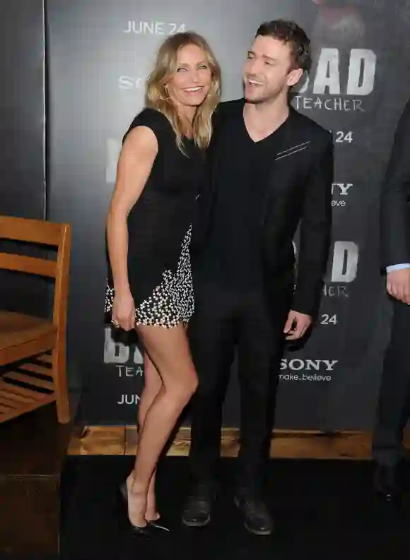 Cameron Diaz and Justin Timberlake attend the premiere of "Bad Teacher"  2011