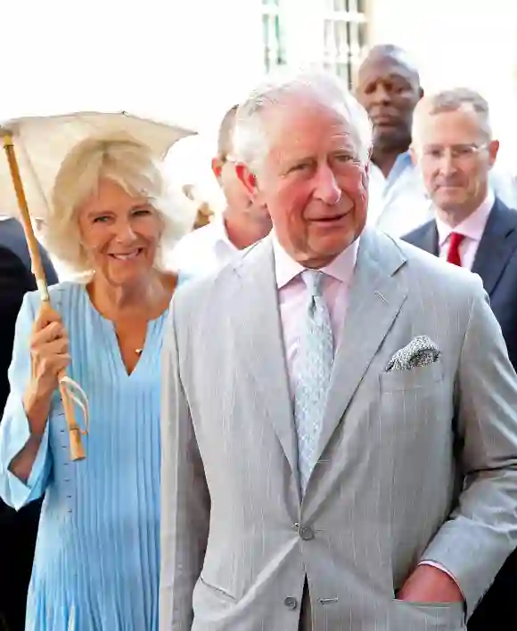 Prince Charles, Prince of Wales and Camilla, Duchess of Cornwall with historian Eusebio Leal during a guided tour of Old Havana on March 25, 2019 in Havana, Cuba.