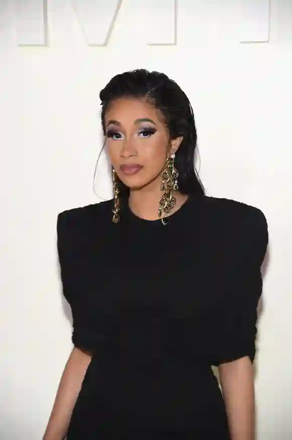 Cardi B attends the Tom Ford fashion show during New York Fashion Week.