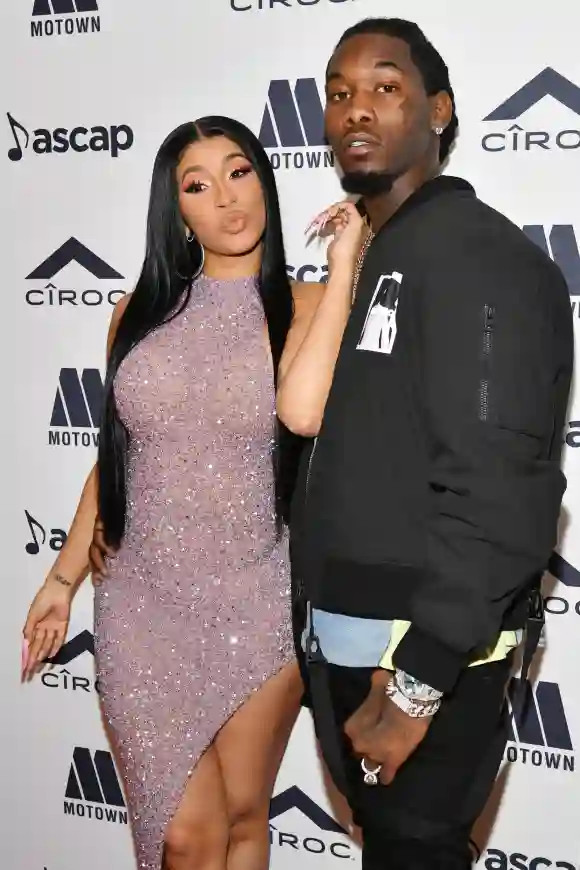 Cardi B y Offset asisten a los premios ASCAP Rhythm &amp; Soul Music Awards 2019.