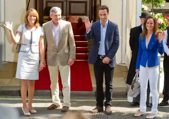 Carole, Michael, James y Pippa Middleton en 2011