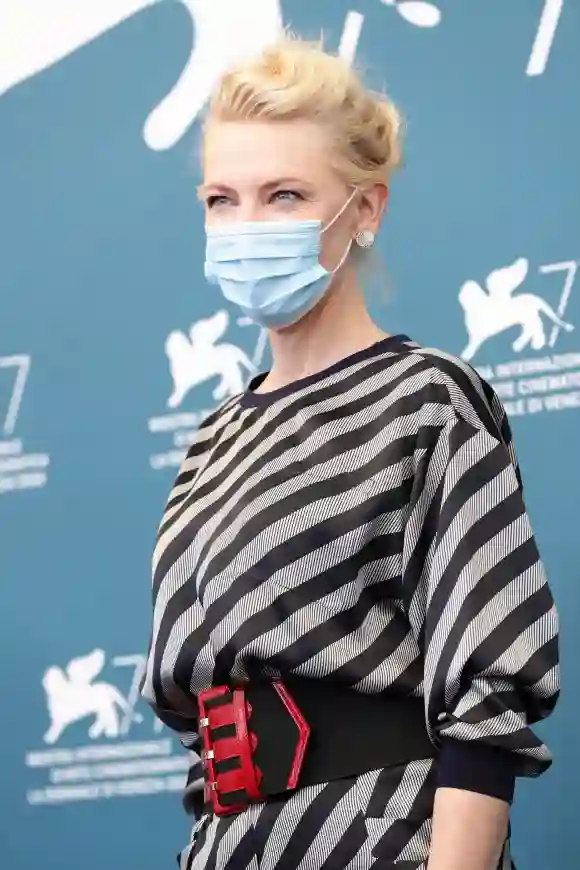 Jury President Cate Blanchett attends the photocall at the 77th Venice Film Festival.