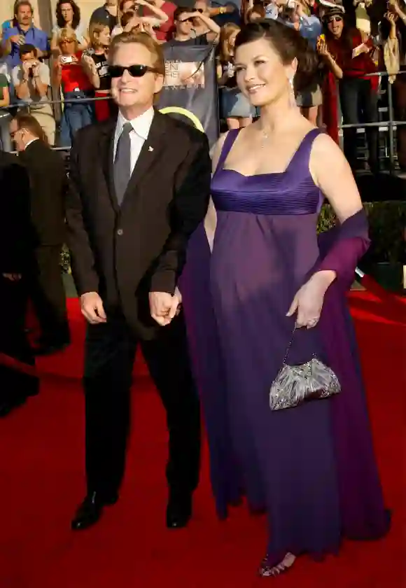Catherine Zeta-Jones and Michael Douglas attend the 9th Annual Screen Actors Guild Awards 2003