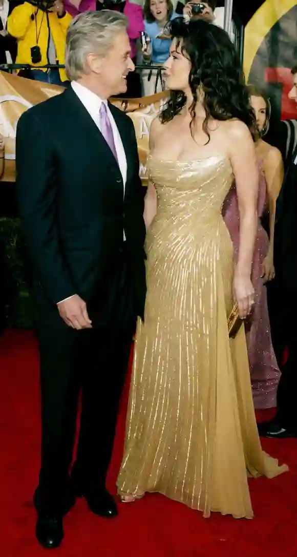 Catherine Zeta-Jones and Michael Douglas attend the 10th Annual Screen Actors Guild Awards 2004