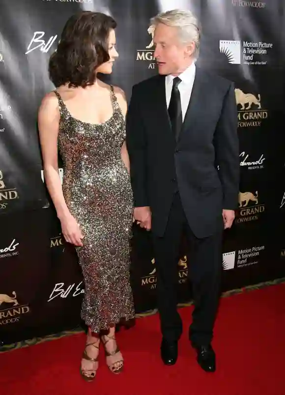 Catherine Zeta-Jones and Michael Douglas attend the Grand Opening of MGM Grand At Foxwoods 2008