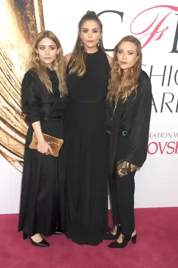 Mary-Kate, Ashley and Elizabeth Olsen in 2016