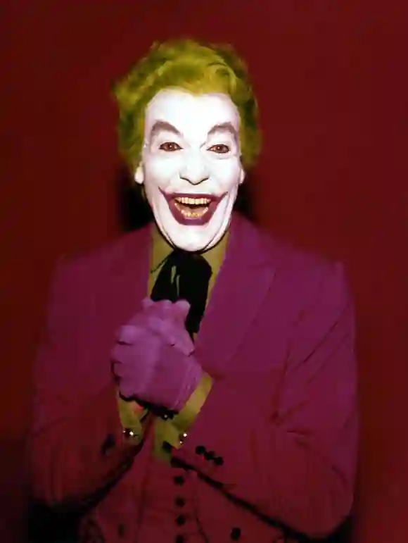 Cesar Romero as "The Joker" in 1966 on the Batman TV series (1966-1968).