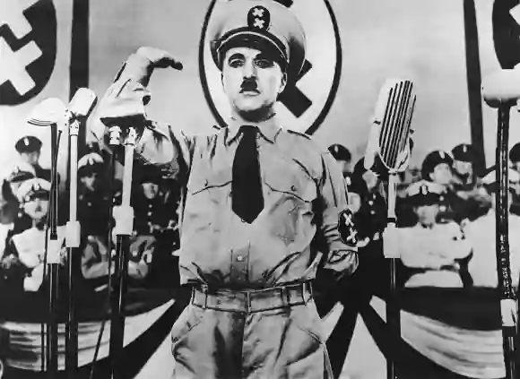 Charlie Chaplin in "The Great Dictator"