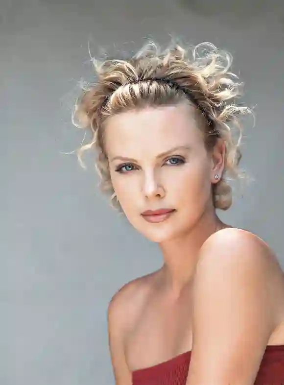 L'actrice sud-africaine Charlize Theron. Avril 1997