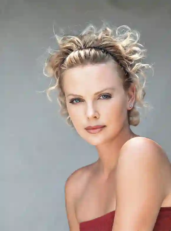 South African born actress Charlize Theron. April 1997