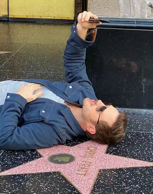 Chris Pratt at the Hollywood Walk of Fame 2020