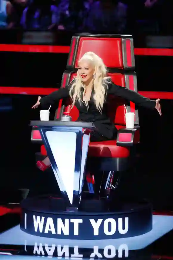 Christina Aguilera en 'La Voz' (NBC) en Los Ángeles