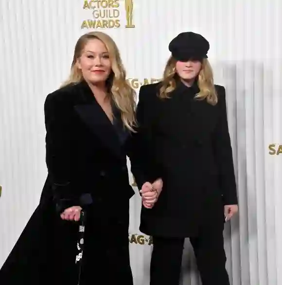 (L-R) Christina Applegate and Sadie Grace LeNoble attend the 29th annual SAG Awards at the Fairmont Century Plaza in Los