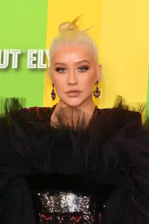 Christina Aguilera attends the 2019 amfAR Gala Los Angeles at Milk Studios on October 10, 2019 in Los Angeles, California.