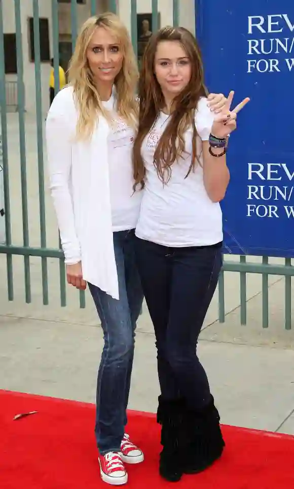 Trish et Miley Cyrus en 2009