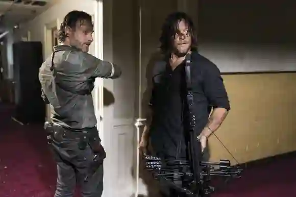 "Daryl" and "Rick" from The Walking Dead