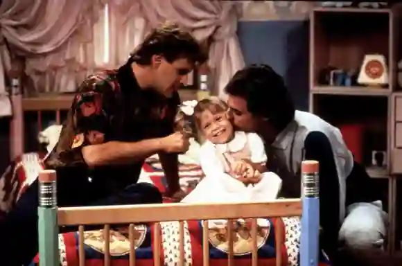 Dave Coulier, Mary Kate Olsen, Ashley Olsen y Bob Saget