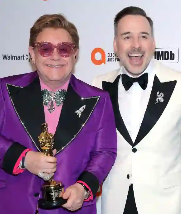 David Furnish and Elton John in 2020
