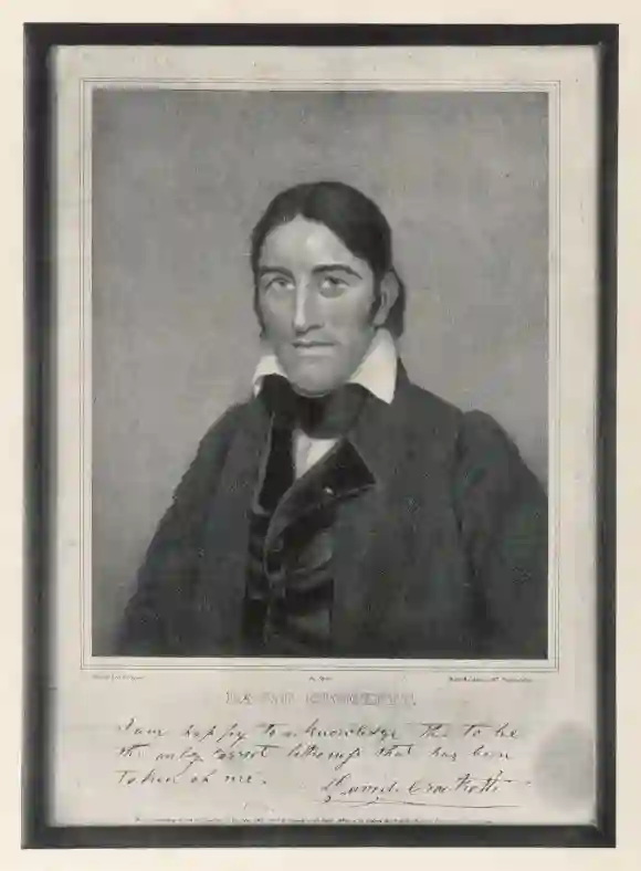 DAVY CROCKETT DAVY CROCKETT (1786 - 1836), American backwoodsman, hunter, magistrate and legislator who became a revered