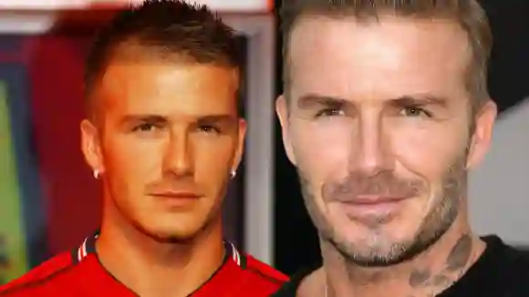 The stark transformation of David Beckham