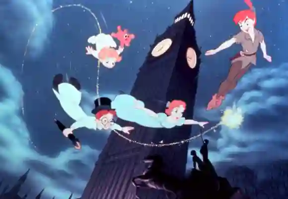 "Peter Pan" with "Wendy", "Jo" and "Michael" Disney film
