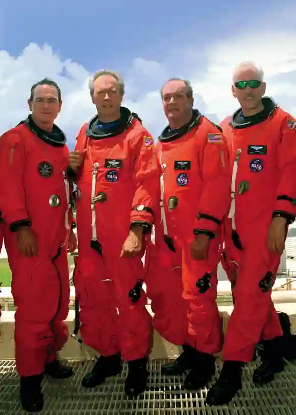 Tommy Lee Jones, James Garner, Clint Eastwood and Donald Sutherland 'Space Cowboys' 2000