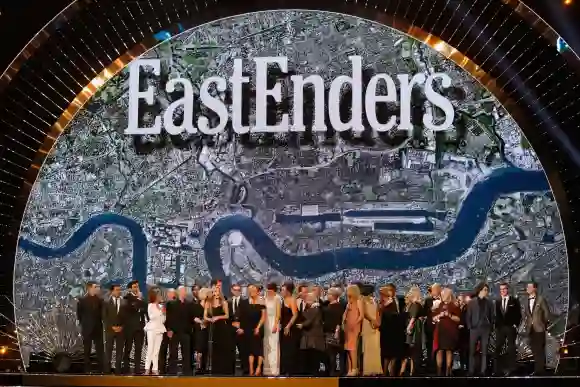 The cast of Eastenders accept the Serial Drama award at the 21st National Television Awards at The O2 Arena on January 20, 2016 in London, England