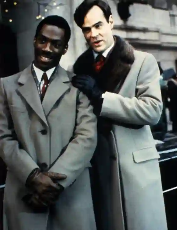 Eddie Murphy with 'Trading Places' co-star Dan Aykroyd 1983