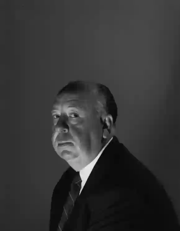 English film director Alfred Hitchcock (1899-1980) in London, 1959.