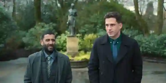RECORD DATE NOT STATED FOOL ME ONCE, from left: Adeel Akhtar, Dino Fetscher, (Season 1, ep. 101, aired Jan. 1, 2024). ph