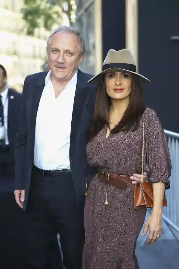 Salma Hayek and her husbandFrancois - Henri Pinault