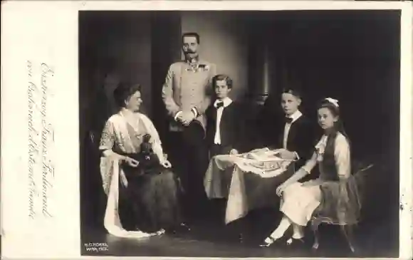 François-Ferdinand d'Autriche avec sa famille