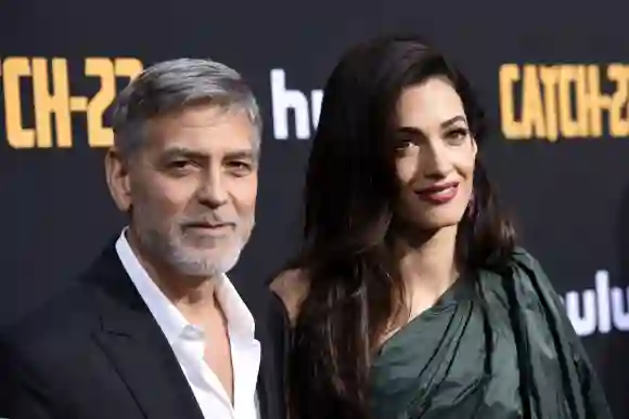 George Clooney and Amal Clooney attend the premiere of Hulu's "Catch-22"