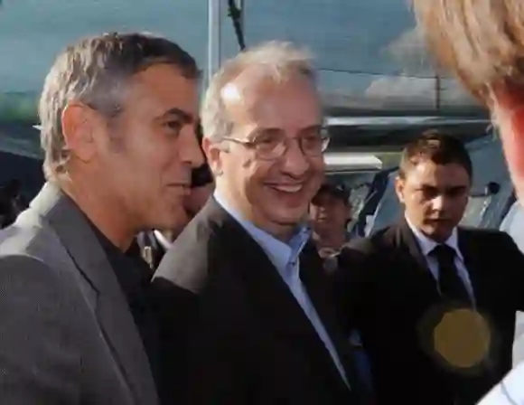 L'acteur américain George Clooney (G) et Permanen