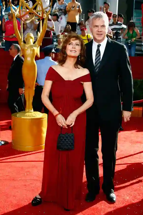 Susan Sarandon and Tim Robbins at the 60th Primetime Emmy Awards in Los Angeles, 2008.