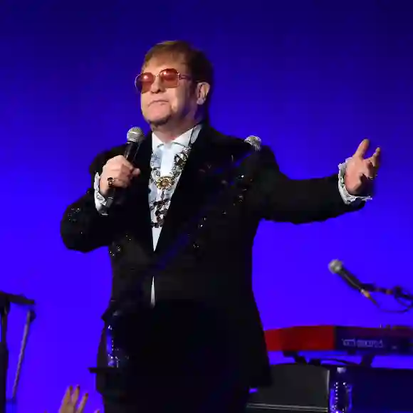 Elton John at the annual AIDS party