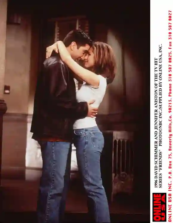 David Schwimmer and Jennifer Aniston in 'Friends'.