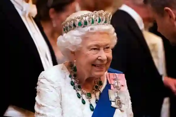 Royals Attend A Reception For The Diplomatic Corps At Buckingham Palace