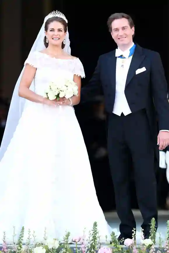 La princesa Madeleine y Chris O'Neill en su boda el 8 de junio de 2013.