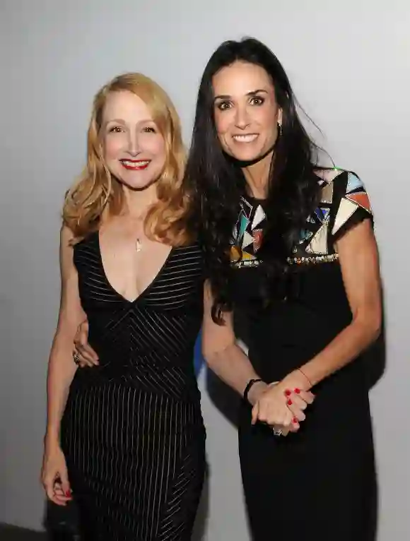 Patricia Clarkson and Demi Moore at the premiere of Lifetime's "Five", 2011.