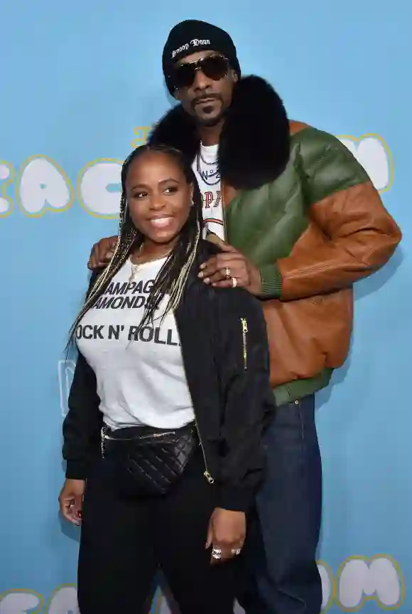 Snoop Dogg and his wife Shante Taylor arrive for the Los Angeles premiere of "The Beach Bum" in March, 2019.