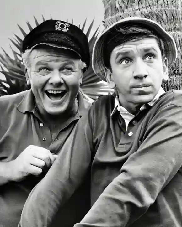 Alan Hale Jr, Bob Denver 'Gilligan's Island' circa 1965 CBS Hollywood