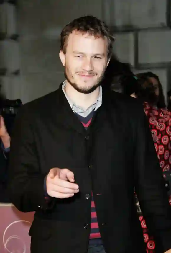 Heath Ledger (The Joker in Dark Knight) arrives at The London Party at the Spencer House on February 18, 2006 in London, England.