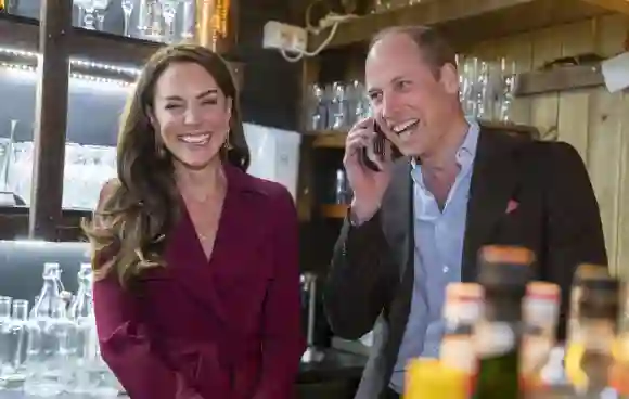 Duchess Kate and Prince William in the Indian restaurant The Indian Streatery