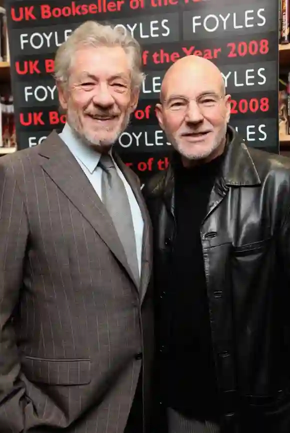 Sir Ian McKellen And Patrick Stewart Visit Foyles Bookshop