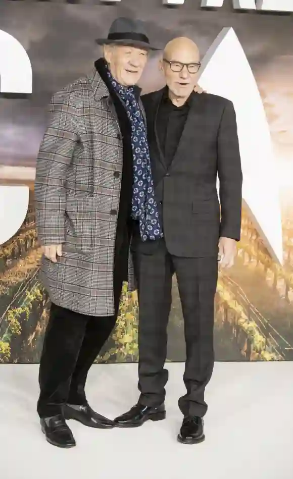 Ian McKellen and Patrick Stewart at the 'Star Trek: Picard' premiere, London, UK 15th Jan 2020  Ian McKellen and Patrick Stewart. (B2820/Photoshot)