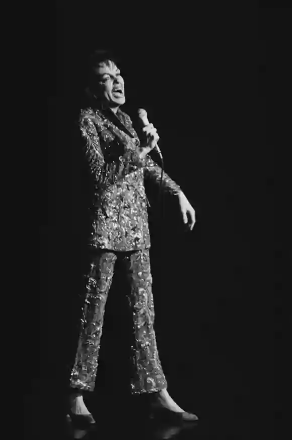 Judy Garland performing in 1968