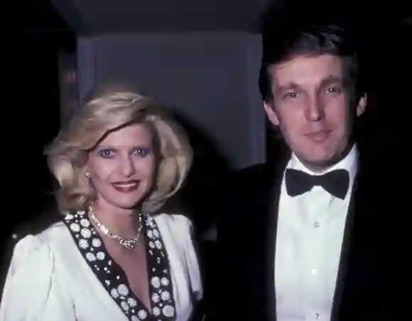 Ivana and Donald Trump at an event in 1985